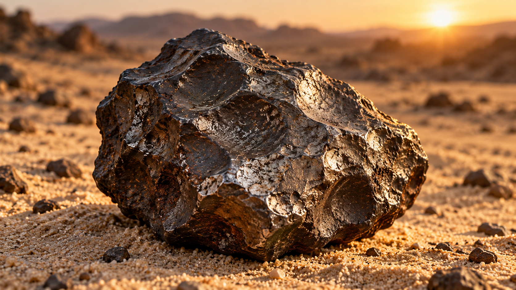 Yeryüzüne düşmüş bir meteorit